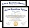 8.5x11 Black Diploma Frames with Clear Plexiglass – 2-Pack Certificate & Document Frames for Wall Display, High School, College, or Office (Black)